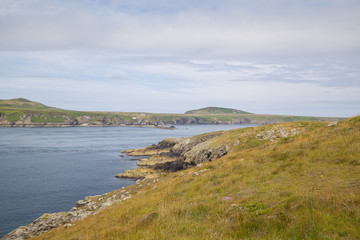 Fototapeta na wymiar Typische Küstenlandschaft in Wales