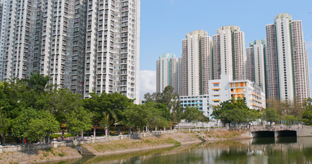 Fototapeta premium Hong Kong residential building