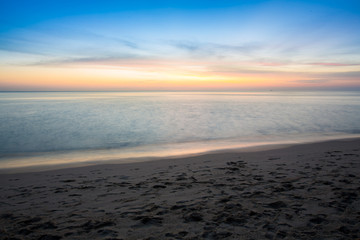 Sky and sea sunset.