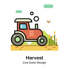 Harvest Line Color Icon