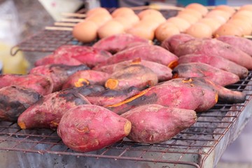 roasted yam sweet potato
