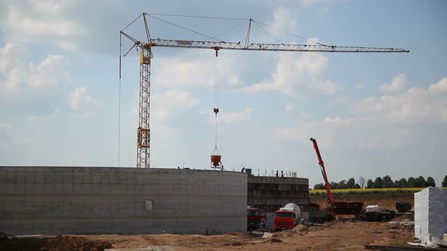 Production of biogas. Biogas plant. Construction of production facilities for processing chicken litter in biogas. Alternative Energy with Bio Technology