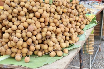 Longan fruit at street food