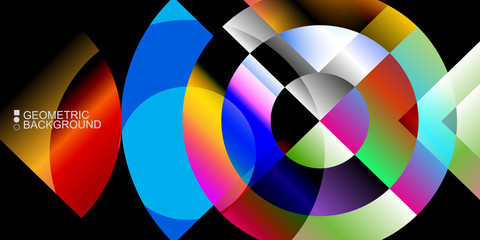 Geometric colorful abstract background