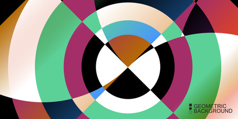 Obraz premium Geometric colorful abstract background