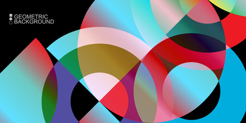 Obraz premium Geometric colorful abstract background