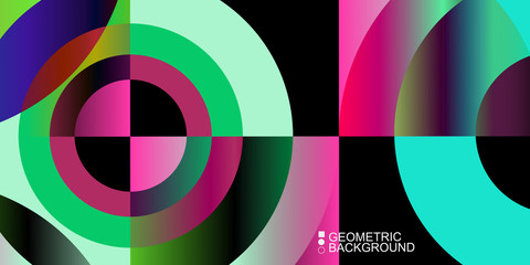 Obraz premium Geometryczny kolorowy abstrakcjonistyczny tło