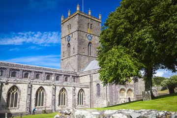 Fototapeta na wymiar St. Davids Kathedrale in Pembrokeshire, Wales