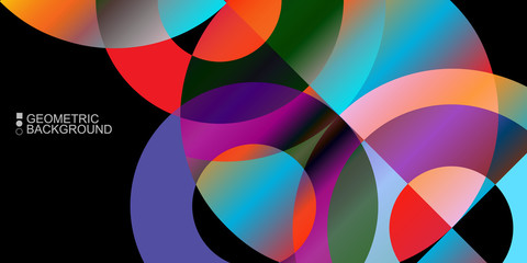 Obraz premium Geometric colorful abstract background