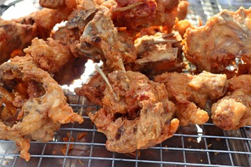 Fried chicken at street food