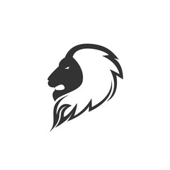 Head Lion Logo Vector Design
