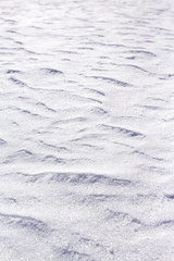 Snow dunes texture arctic north canadian landscape after snowstorm
