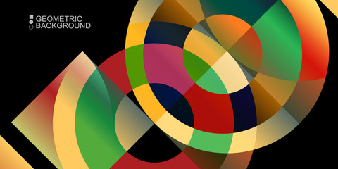 Obraz premium Geometric colorful abstract background