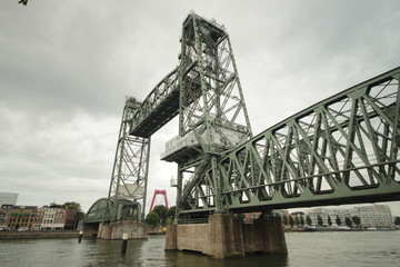 Obraz premium Old vertical lift brigde named 