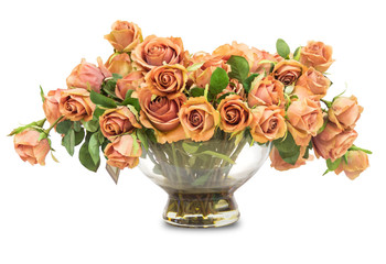 Fototapeta premium Flowers roses in a vase