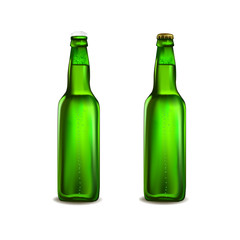 Green beer bottle