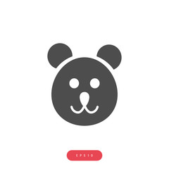 Bear toy Vector İcon, Eps10