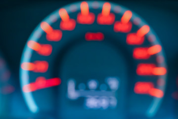 blurry of Odometer speedometer car