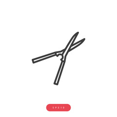 Garden scissors Vector İcon, Eps10