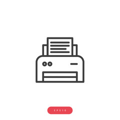 Printer Vector İcon, Eps10