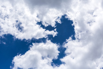 Abstract blue sky and clouds sky with copy space use as a background