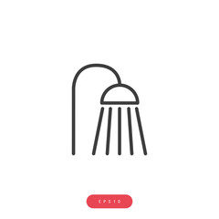 Shower Vector İcon, Eps10