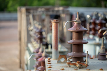 Close up of Insulation installed on the transformers.