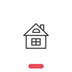 Home, House Vector İcon, Eps10