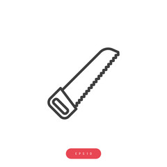 Saw, equipment Vector İcon, Eps10