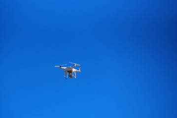 drone against the blue sky
