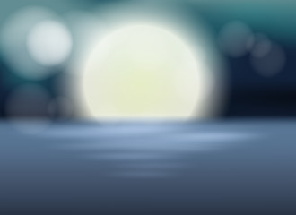 A blur full moon template