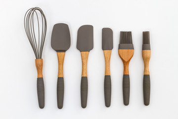 Modern Kitchen appliances, a set of cake baking spoons