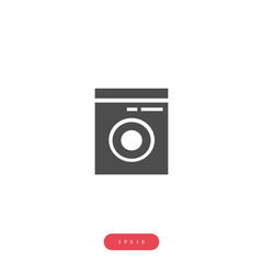 Washing machine Vector İcon, Eps10