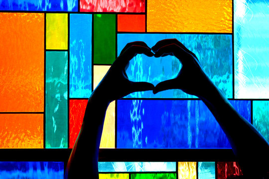 corazon y colores