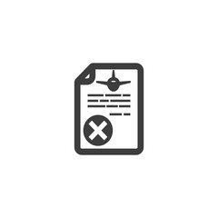 Flight contract Vector İcon, Eps10