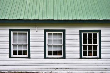 Fototapeta na wymiar Weathered Old Windows