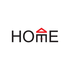 HOME logo letter design
