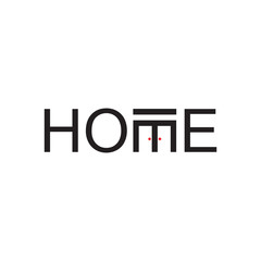 HOME logo letter design