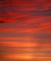 Dramatic colorful sunset sky background, beauty in nature