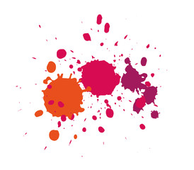 Bunte Farbspritzer / Farbkleckse / colorful paint splashes