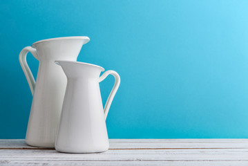 milk enameled jugs
