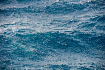 Deep blue ocean up close