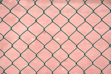 Fototapeta premium steel wire mesh / green fence steel wire mesh