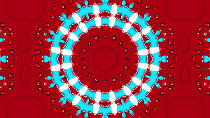 Colorful Hypnotic  Symmetric Kaleidoscope