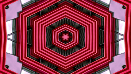 Colorful Hypnotic  Symmetric Kaleidoscope
