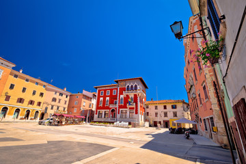 Town of Vodnjan colorful square view