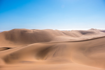 Fototapeta na wymiar Dune 7 and Sand Dunes of Namibia near Swakopmund and Walvis Bay