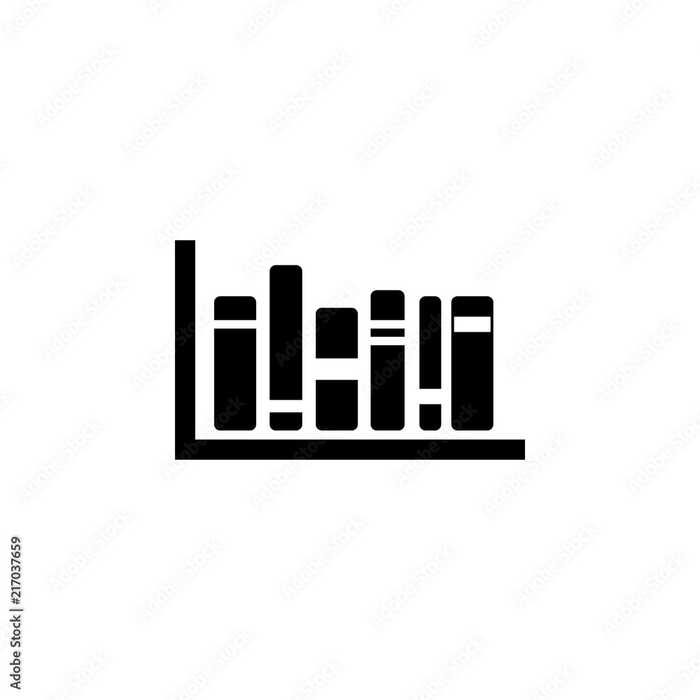 Poster isolated bookshelf vector. premium quality graphic design icon. simple icon for websites, web design