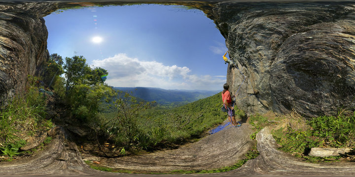 Stone Of Bau, Hiking Route Chicken And Salad, S&bdquo;o Bento Do Sapuca&Igrave;, Brazil