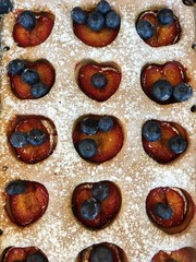 Homemade plums desert